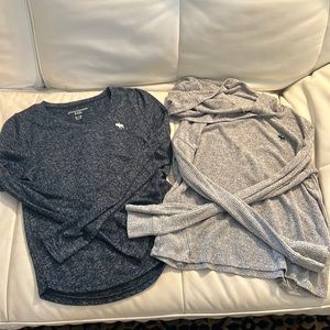 Abercrombie Blue and Grey shirts